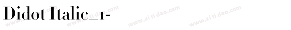 Didot Italic_1字体转换